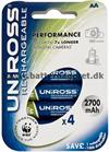 Uniross Genopladelige Batterier AA 2700 mAh